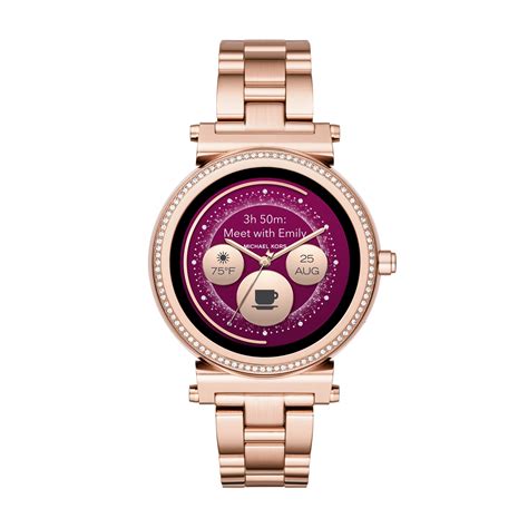 michael kors access sofie heart rate rose gold tone smartwatch|Gen 4 Sofie Rose Gold.